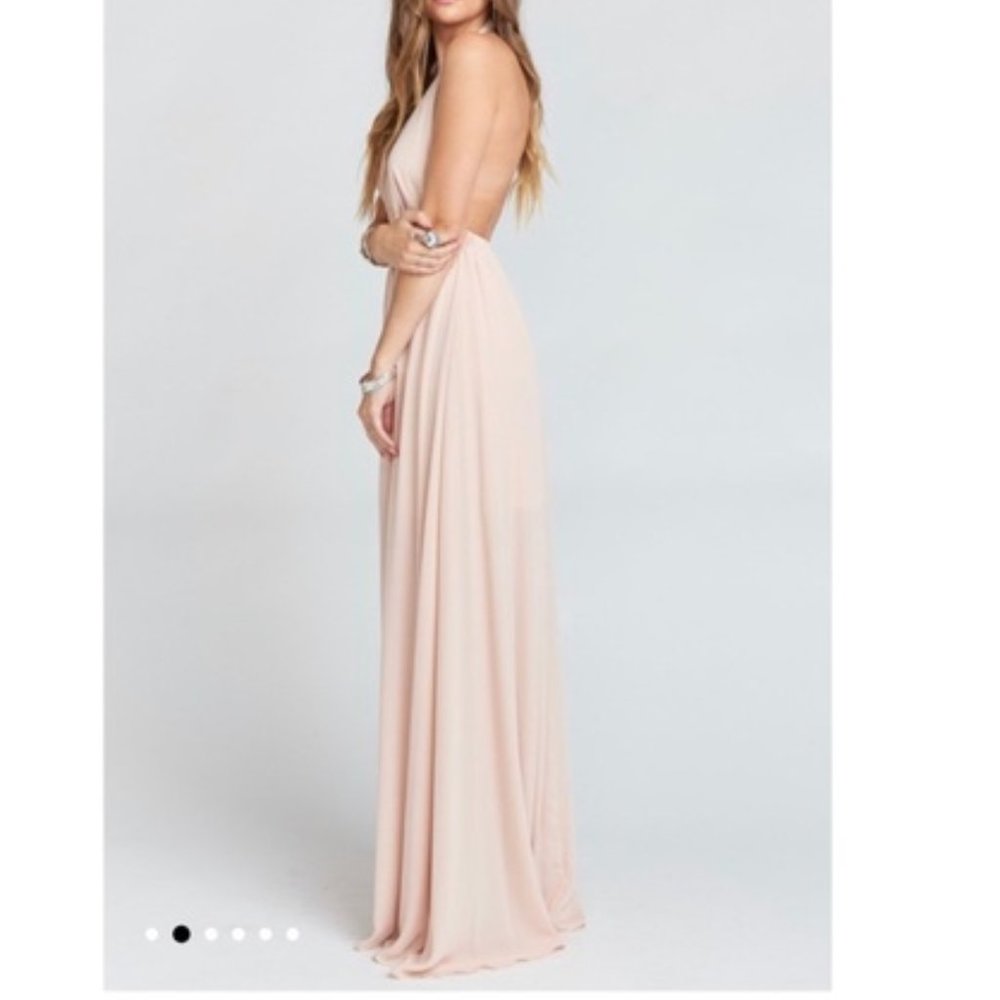 Show Me Your Mumu Luna Halter Maxi Dusty Blush - Picture 3 of 16